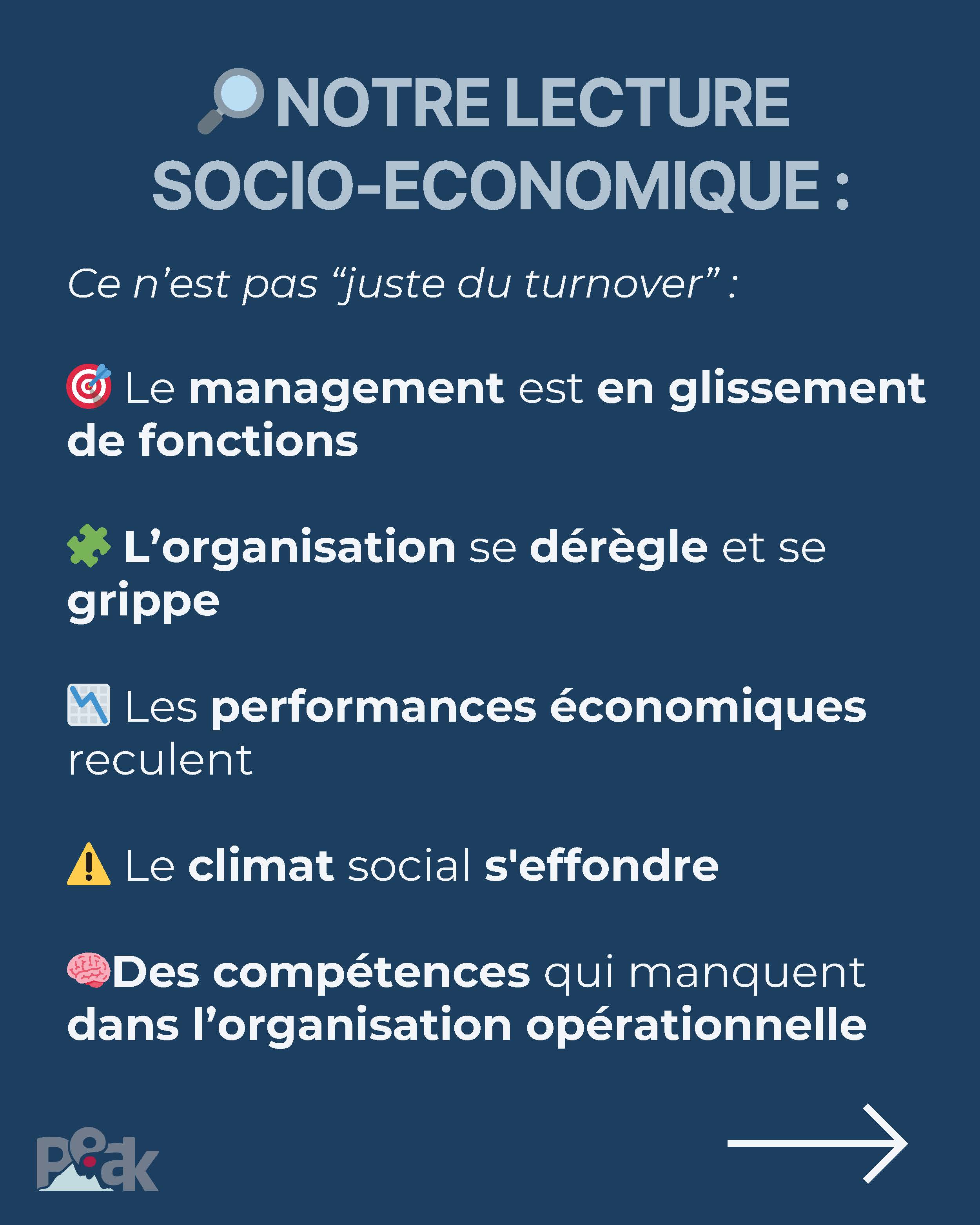 LA ROTATION DU PERSONNEL - Peak Performance Formation P4