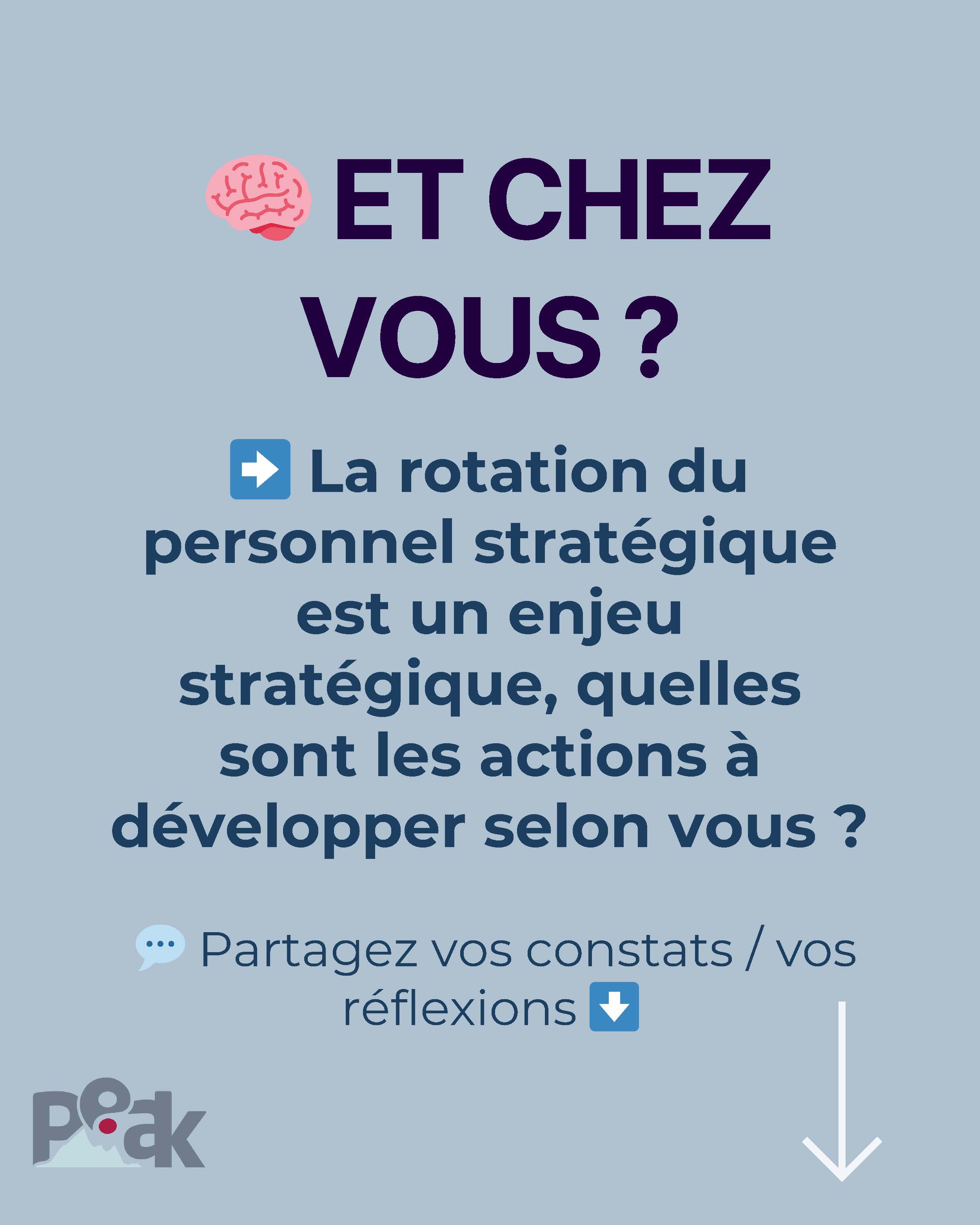 LA ROTATION DU PERSONNEL - Peak Performance Formation P8