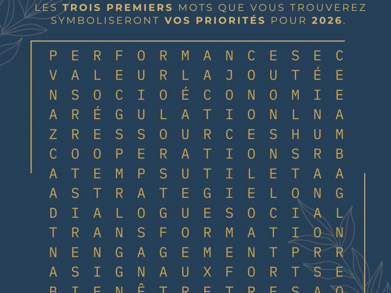 oute l’équipe Peak Performance vous souhaite une excellente année 2026